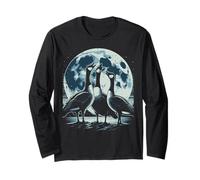 Gansos Cursed Moon Howl Funny Goose Duck Meme Hombres Mujeres Niños Manga Larga