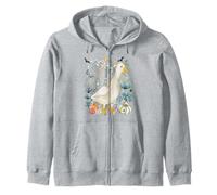Gansos de Acuarela Cottagecore Goose Halloween Summerween Sudadera con Capucha