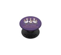 Gansos Divertidos del Club de Pickleball de Ganso Tonto PopSockets PopGrip Adhesivo