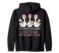 Gansos Divertidos del Club de Pickleball de Ganso Tonto Sudadera con Capucha