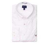 GANT Reg Oxford Shirt Camisa de Vestir, White, S para Hombre