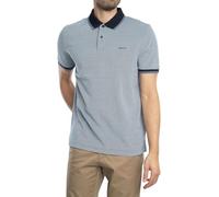 GANT 4-Col Oxford SS Pique Camisa de Polo, Azul Marino, L Hombres
