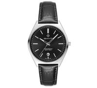 Gant Abington G201002 - Reloj de Pulsera para Hombre de Cuarzo de 41 mm con Caja de Acero Inoxidable, Esfera Negra, Correa de Piel Negra, Fecha, 5 ATM