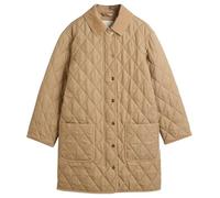 GANT Abrigo Acolchado con Detalles de Terciopelo Acanalado Vestir, Caqui, L Mujeres