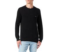 GANT Algodón Pique C Cuello Suéter, Negro, M para Hombre