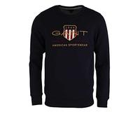 GANT Archive Shield C-Neck Sudadera, Evening Blue, S para Hombre