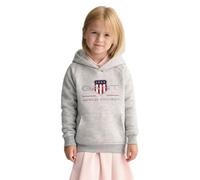 GANT Archive Shield Raglan Hoodie Sudadera con Capucha, Light Grey Melange, 110-116 Infantil Unisex