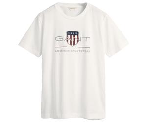 GANT Archive Shield SS-Camiseta, Blanco, 158/164 cm Unisex Adulto