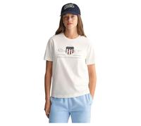 GANT Archive Shield SS-Camiseta, Blanco, 16 años Unisex Adulto
