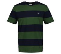 GANT Bar Stripe SS T-Shirt Camiseta, Butternut Green, S Hombres