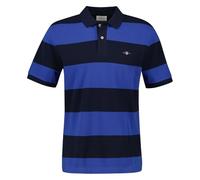 GANT Block Stripe Polo Camisa, Color Azul, M Hombres