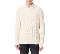 GANT Cable Shawl Collar, crema, L