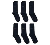 GANT Soft Cotton Socks-Pack de 6 Calcetines, Marine, 43-45 para Hombre