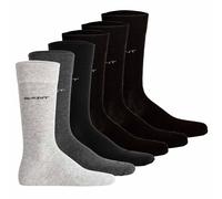 GANT Calcetines De Hombre 6 Unidades Algodón Suave Casual Negro 43-45