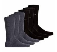 GANT Calcetines De Hombre 6 Unidades Algodón Suave Casual Negro 43-45