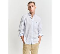 GANT Reg Poplin Banker BD Camisa, Azul Claro, L para Hombre