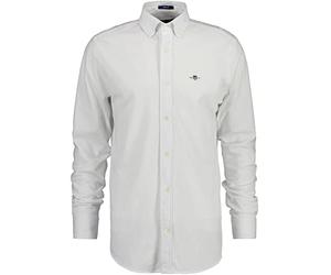 GANT Camisa clásica de Pique para Hombre Reg Jersey, Blanco, XL