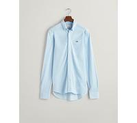 GANT Camisa clásica de piqué para Hombre Reg Jersey, Capri Blue, L