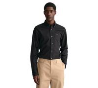 GANT Camisa clásica para Hombre Pinpoint Oxford, Negro, M