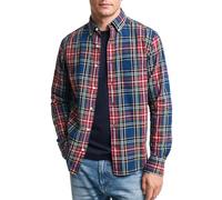 GANT Camisa clásica para Hombre Reg Indigo Check, añil, S