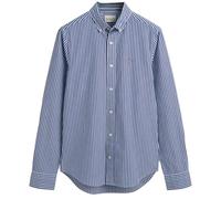 GANT Camisa clásica para Hombre Slim Poplin Stripe, Color Azul., XL