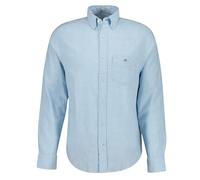 GANT Camisa de Lino y algodón para Hombre, Color Azul Cielo, Talla M