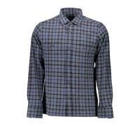 Gant - Camisa de Manga Larga con Cuello Francés - Shirts - Hombre - Azul - S -