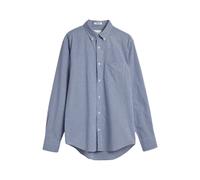 Gant - Camisa Regular de Popelina Micro Gingham - Shirts - Hombre - Azul - L -