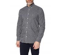 GANT Slim Poplin Shirt Camisa Ajuste Suave, Black, 3XL para Hombre