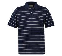 GANT Striped SS Polo Camisa, Azul Noche, M Hombres