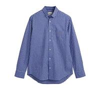 GANT Reg Poplin Gingham Shirt Camisa de Vestir, College Blue, 3XL para Hombre