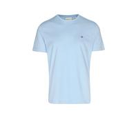GANT Camiseta Reg Shield SS para Hombre, Capri Blue, M