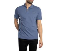 GANT Camiseta de Manga Larga para Hombre Reg Contrast Pique LS Rugger con Logotipo de Contraste, Azul Marino, 3XL