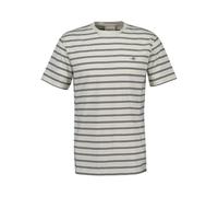 GANT Camiseta de Rayas SS para Hombre, Crema, M