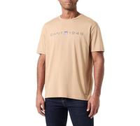 GANT Camiseta Estampada SS Graphic, Caramel Beige, M Hombres