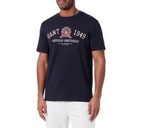 GANT Camiseta gráfica SS, Azul, M