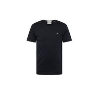 GANT Slim Shield SS T-Shirt Camiseta Ajuste Fino, Black, L para Hombre