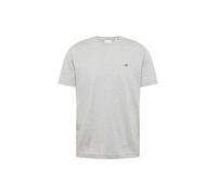 GANT Camiseta Reg Shield SS para Hombre, Gris, S