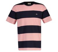 GANT Camiseta Hombre de Rayas - BAR Camiseta,Cuello Redondo,Manga Corta,Algodón