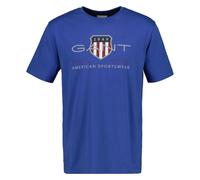 GANT Camiseta Hombre - Regular Archive Escudo, Redondo, Manga Corta, Algodón, P