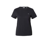 GANT Camiseta Reg Shield SS para Mujer, Negro, M