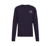 GANT Reg Medium Archive Shield LS T Camiseta, Azul Noche, M para Hombre