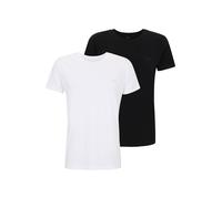 GANT Camiseta negro / blanco XXL negro / blanco