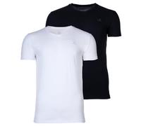 GANT Camiseta Para Hombre, Paquete De 2 - Cuello En V, Manga Corta, Algodón