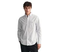 GANT Camiseta para Hombre REG Oxford Banker Stripe, Azul Claro, XXL