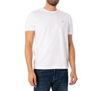 GANT Camiseta Reg Shield SS Corte regular Cuello redondo Manga corta Algodón Blanco M para hombre