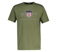GANT Camiseta Para Hombre Regular Archive Shield Verde Tartan Green 3XL