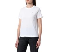 GANT Camiseta para Mujer con Escudo Impreso, Blanco, XS