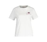 GANT Camiseta Reg Archive Shield SS para Mujer, Blanco, M