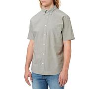 GANT Reg Classic Poplin SS Shirt Camisa, Musgo Verde, 3XL Hombres
